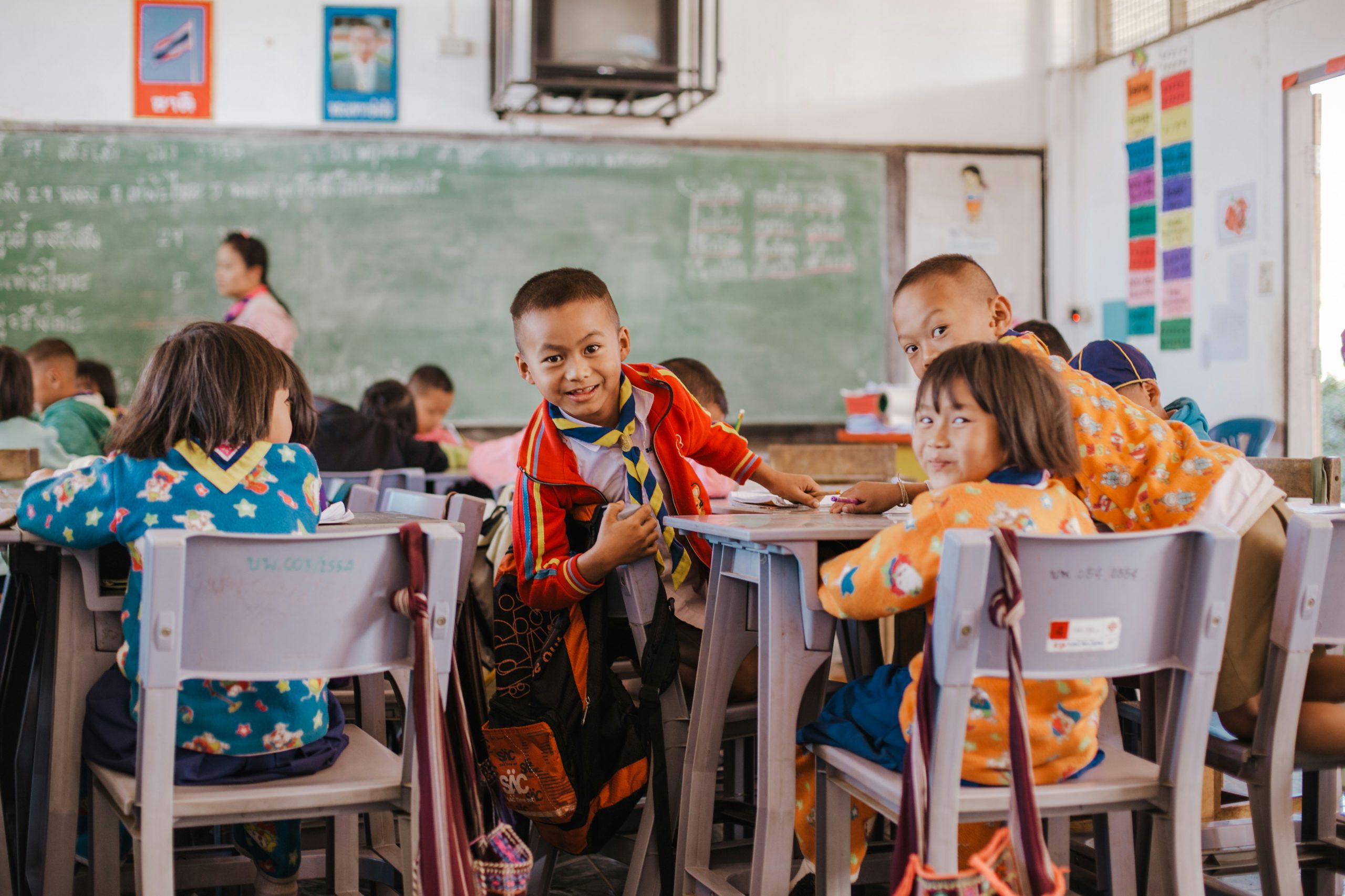 Enfants en classe